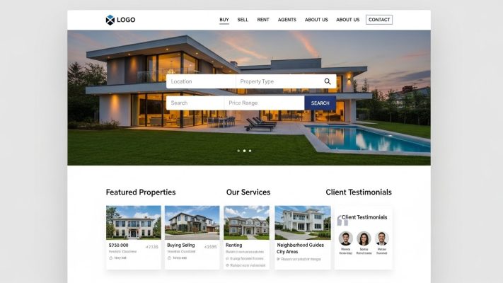 thiết kế website bất động sản