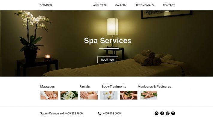 thiết kế website Spa